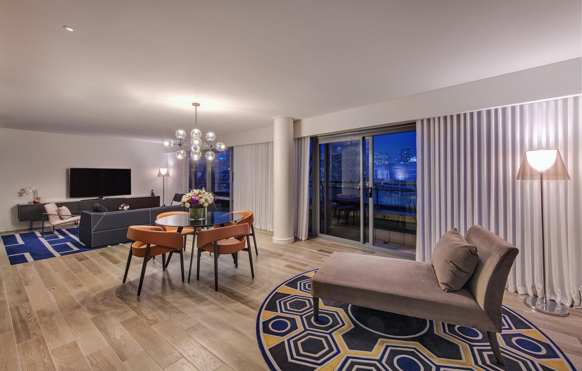 The Star Grand Hotel And Residences Sydney Exterior foto A living room at the hotel