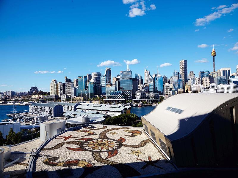 The Star Grand Hotel And Residences Sydney Exterior foto View of the Sydney CBD from the rooftop of the Australian Museum